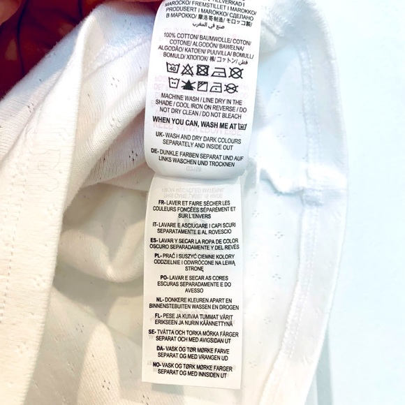 NEW Mini Boden White Eyelet Ruffle Trim Short Sleeve Top Size 6-7Y - Picture 9 of 9